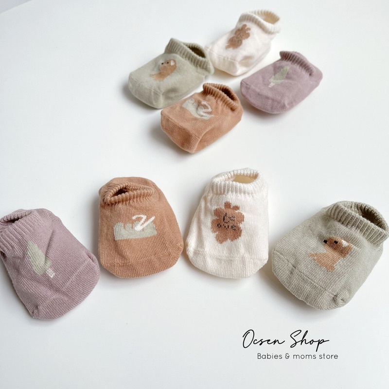 Tất vớ bàn phong cách Hàn Quốc có chống trượt dành cho bé