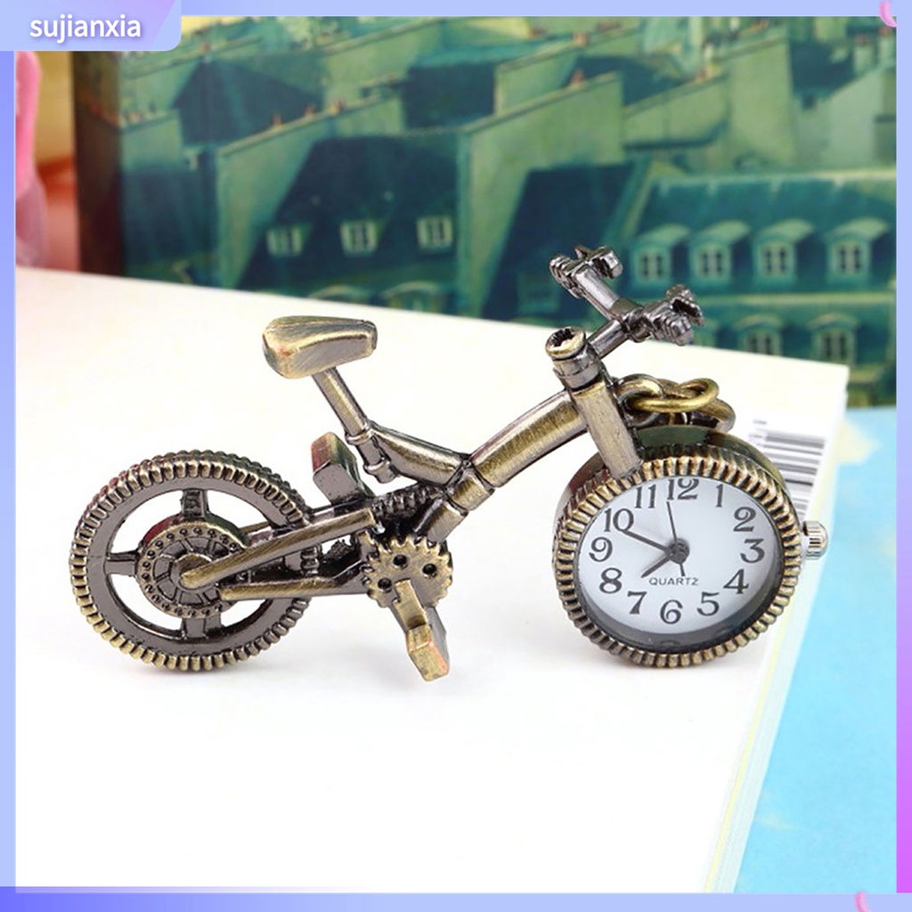 Đồng Hồ Quả Quýt Chạm Khắc Hình Xe Đạp Kim Loại Phong Cách Vintage