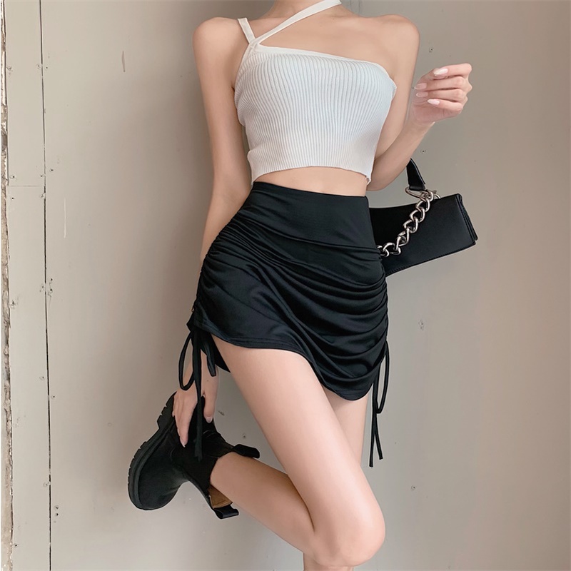 Chân Váy Nhúm nhún Dây Rút Hông 🦋 Váy Nữ Ngắn Chất Borip 🦋 đầm công sở milow fecret