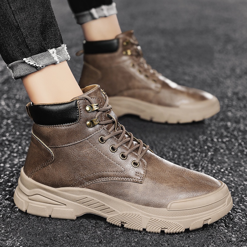 [ZY Martin boots Martin] Giày Bốt Nam. Giày Boot Phong Cách Trẻ Trung Cá Tính Dành Cho Nam Giày Boot Phong Cách Trẻ Trung Cá Tính Dành Cho Nam Áo Mưa Chống Thấm Nước Tiện Dụng Dép Quai Ngang Chống Trượt Thời Trang Găng Tay Chống Mòn Chống Mòn Chất Lượng C