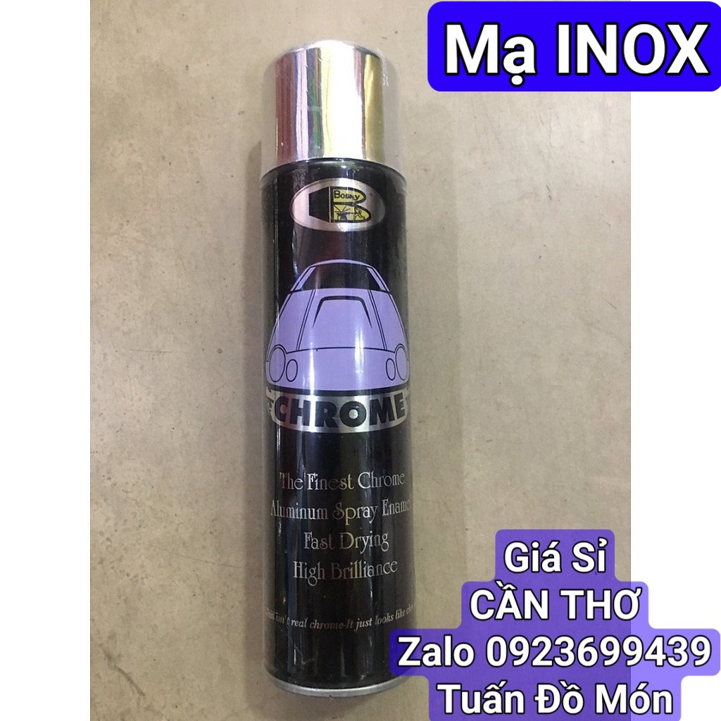 Sơn xịt phun mạ vàng (KT GOLD EFFECT) &amp; crom (chrome) Bosny 100% hàng thái lan chính hãng