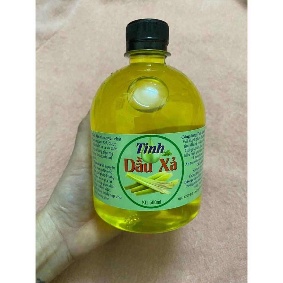 Tinh dầu sả chanh - Tinh dầu quế nguyên chất chống muỗi hiệu quả - chai 500ml