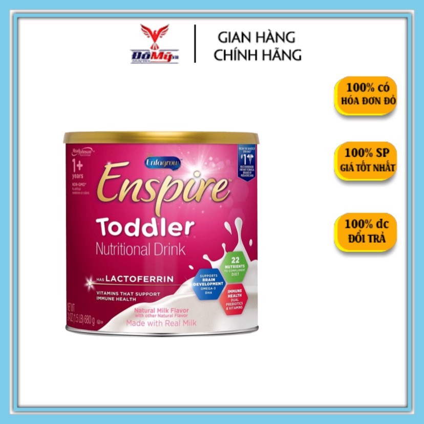 Sữa Enfagrow Enspire Toddler Nutritional Drink, cho bé từ 1 tuổi, 680g