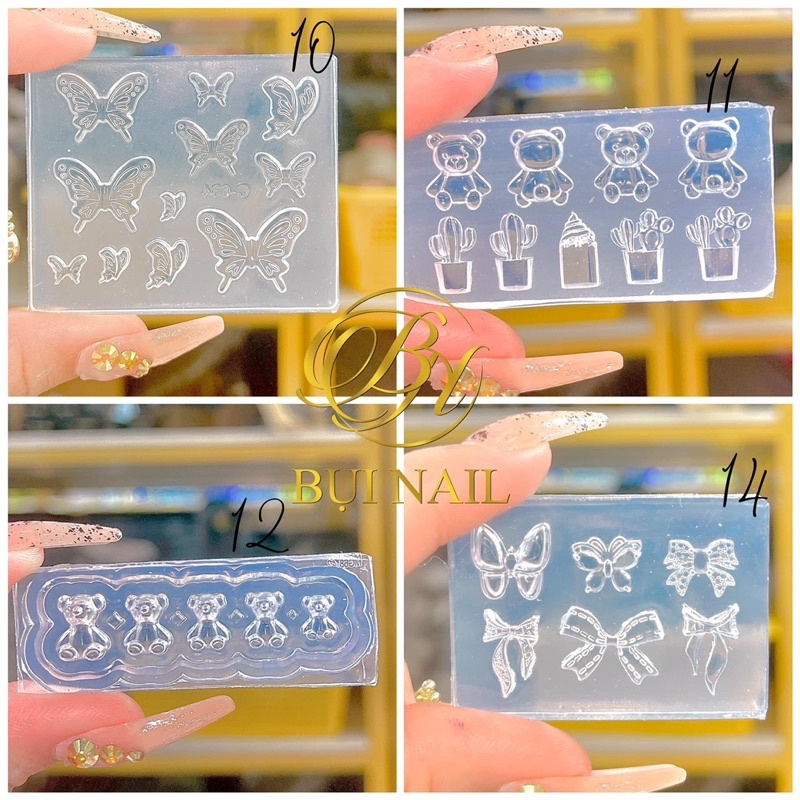 KHUÔN SILICON LÀM CHARM / GEL LÀM KHUÔN