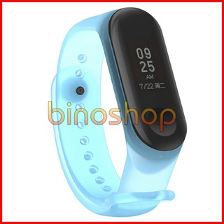 Dây Silicon Xiaomi Miband 3 trong suốt