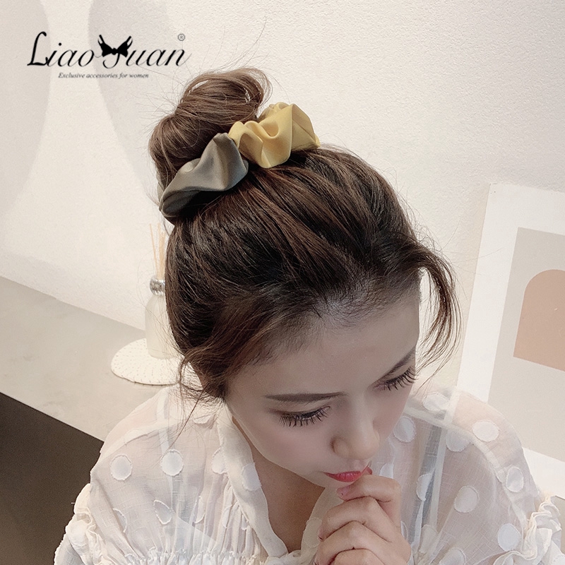 Dây buộc tóc hình tròn đơn giản thời trang cho nữ  d2071309