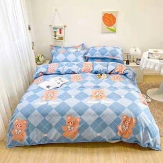 Bộ chăn ga 4 món gấu xanh