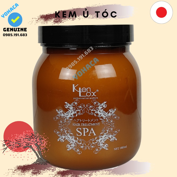 Kem ủ Tóc Kenlox Spa Hair Treatment Nâu Siêu Thơm 1000ml