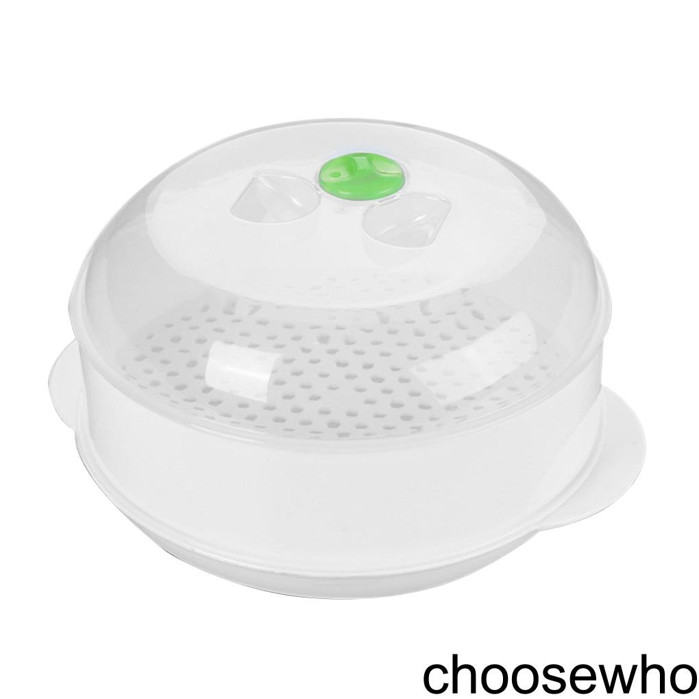 [CHOO] Steamer Plastic Microwave Oven Food Plate Cooking Storage Box Kitchen Food Container with Lid