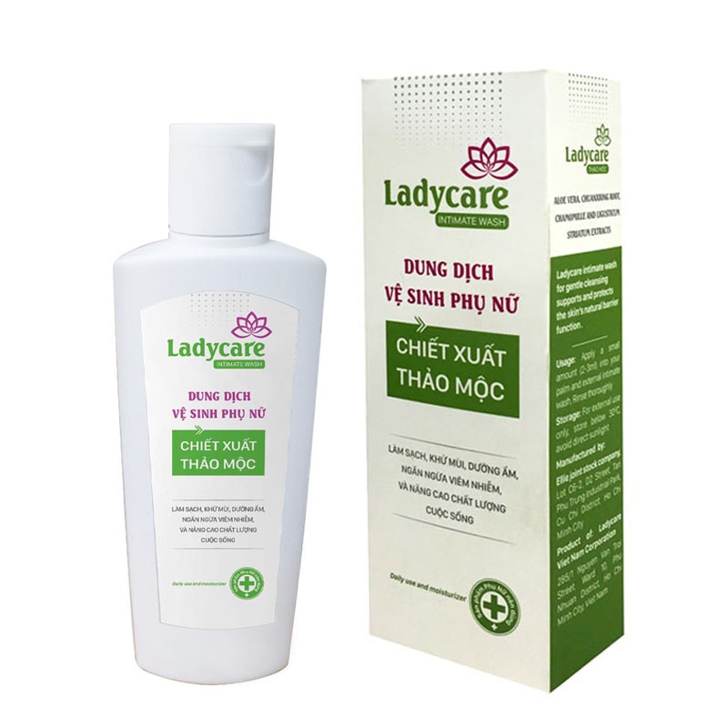 Dung Dịch Vệ Sinh Phụ Nữ Thảo Mộc laClé Ladycare chai 100ml