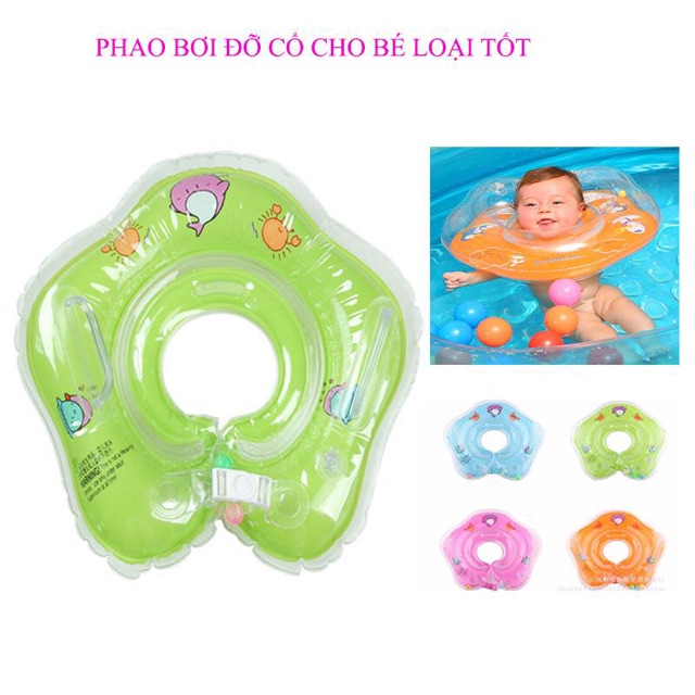 PHAO TẮM NÂNG CỔ CHO BÉ TẬP BƠI TỪ 2 THÁNG TUỔI