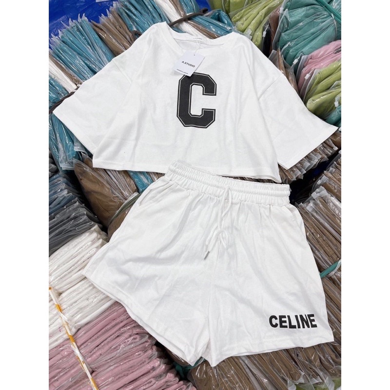 Set thun tầu croptop siêu xinh