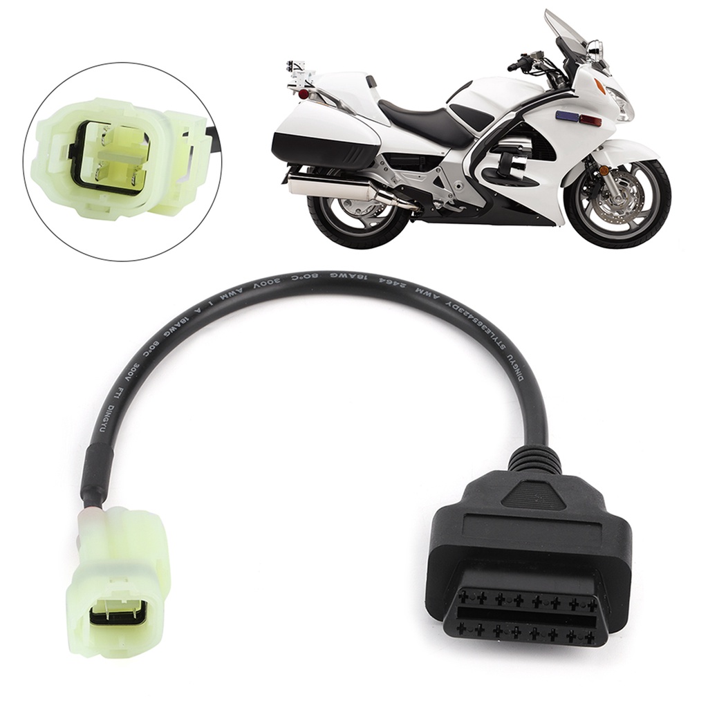 Dây Cáp Chẩn Đoán Lỗi Obd2 Sang 4 Pin Cho Xe Mô Tô Honda