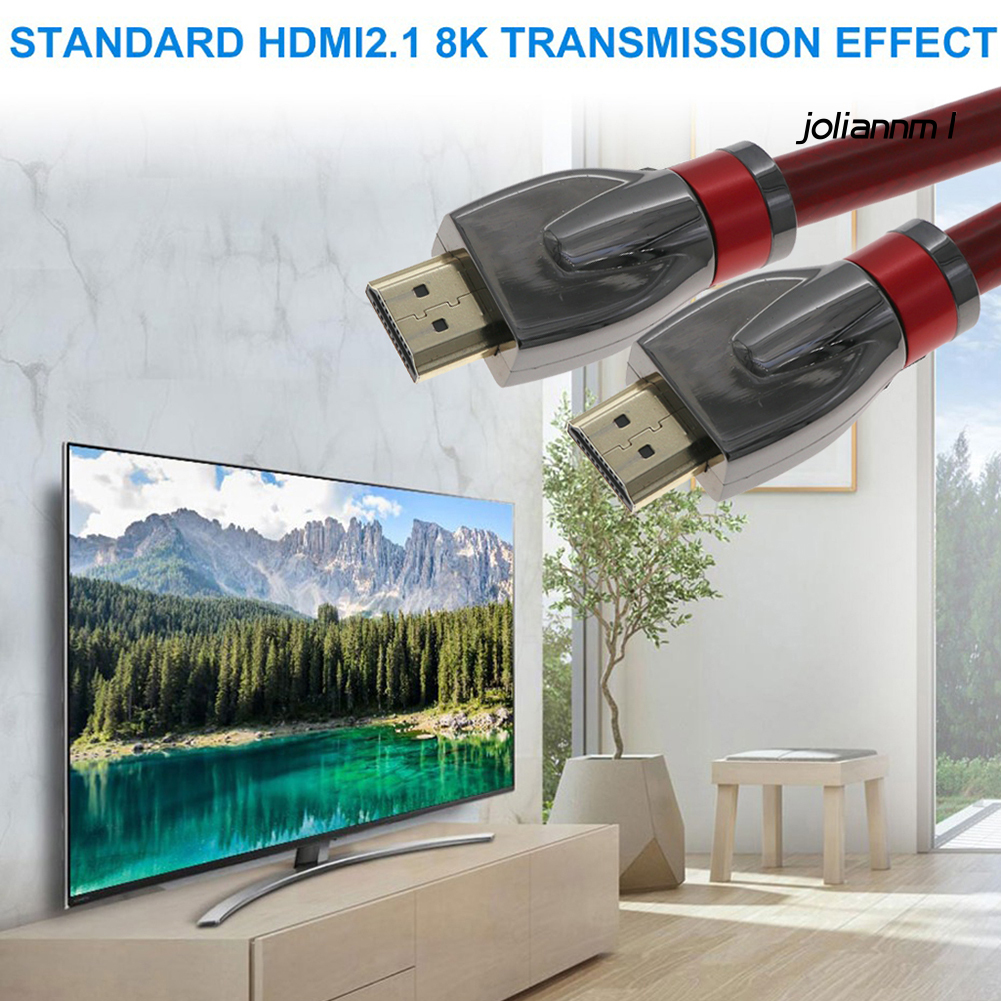 Dây Cáp Mạ Vàng 0.5m / 1m / 1.8m 8k Tốc Độ Cao Cho Hdtv