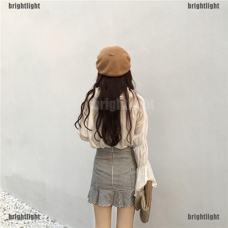 Chân Váy Chữ A Lưng Cao Thời Trang Hàn Quốc