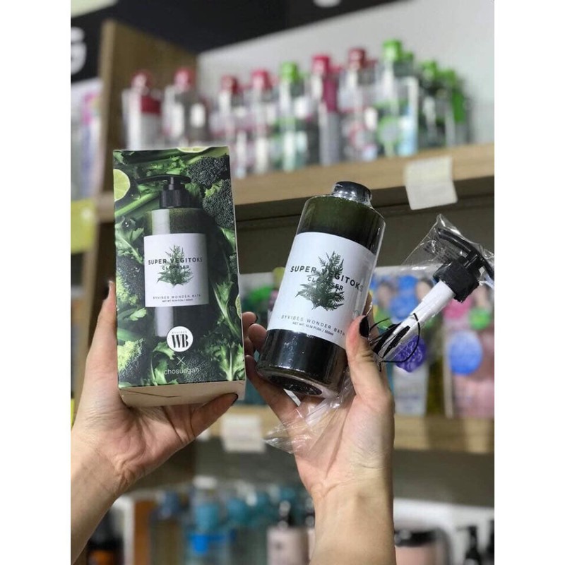 Sữa rửa mặt thải độc rau củ Super Vegitoks Cleanser 300ml