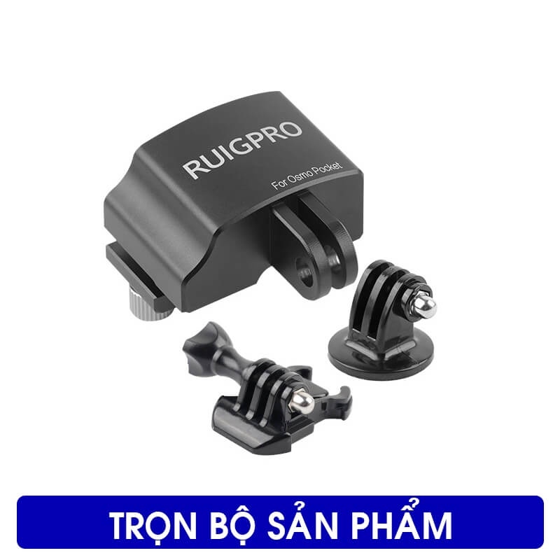 MOUNT GẮN OSMO POCKET 1 LÊN KẸP BALO VÀ GẬY RUIGPRO CNC