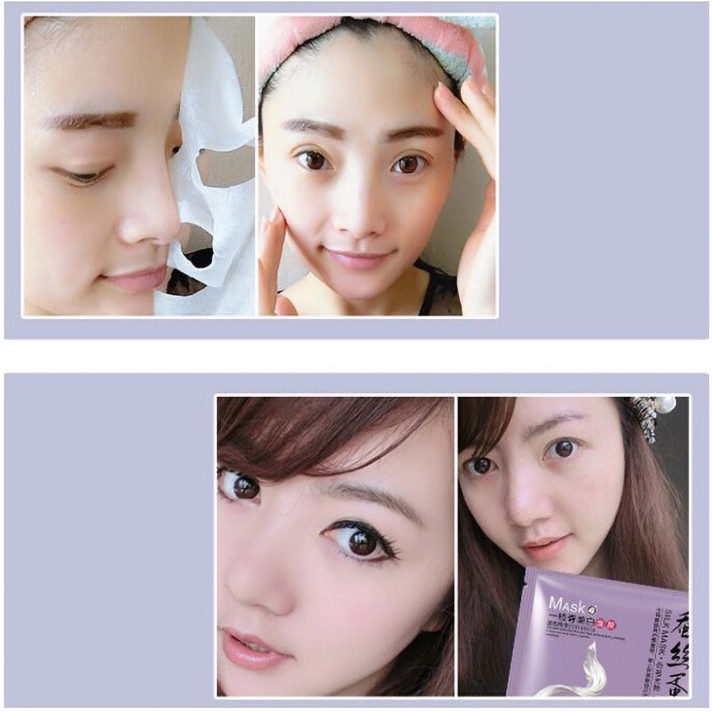 Mặt nạ chiết xuất tơ tằm dưỡng ẩm trắng da | BigBuy360 - bigbuy360.vn