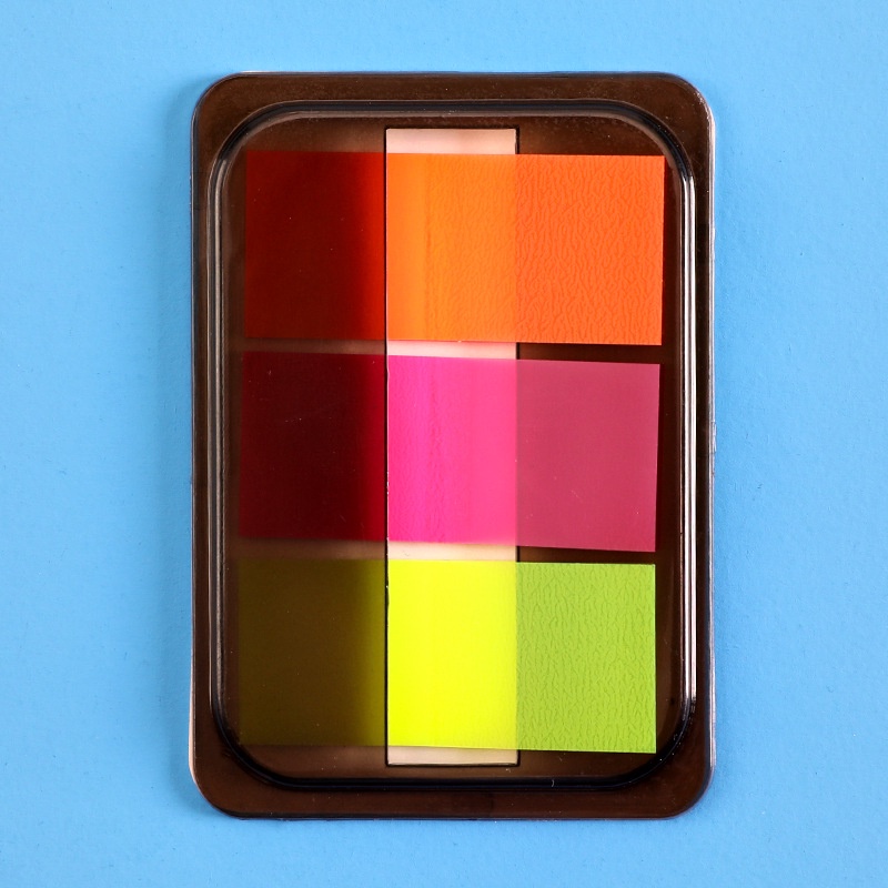 20 Tờ giấy ghi chú đánh dấu trang sách màu dạ quang nhiều mẫu tùy chọn