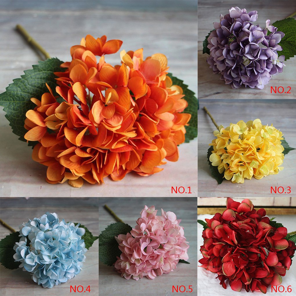 Hoa cẩm tú cầu 6 nhánh lãng mạn dùng trang trí không gian