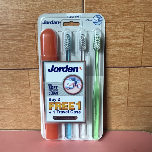 Combo 3 Bàn Chải Đánh Răng Jordan Clean Slim