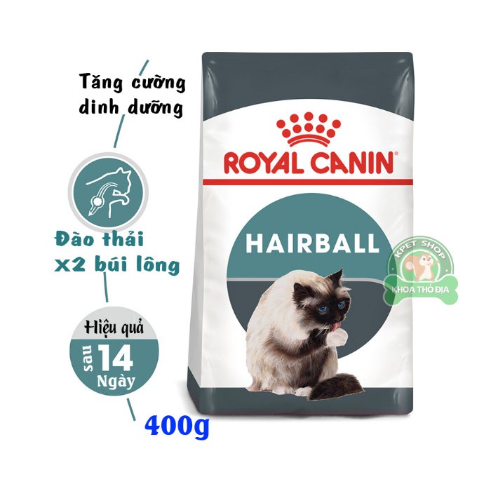 Royal Canin Hairball 400g - Hạt mèo tiêu búi lông