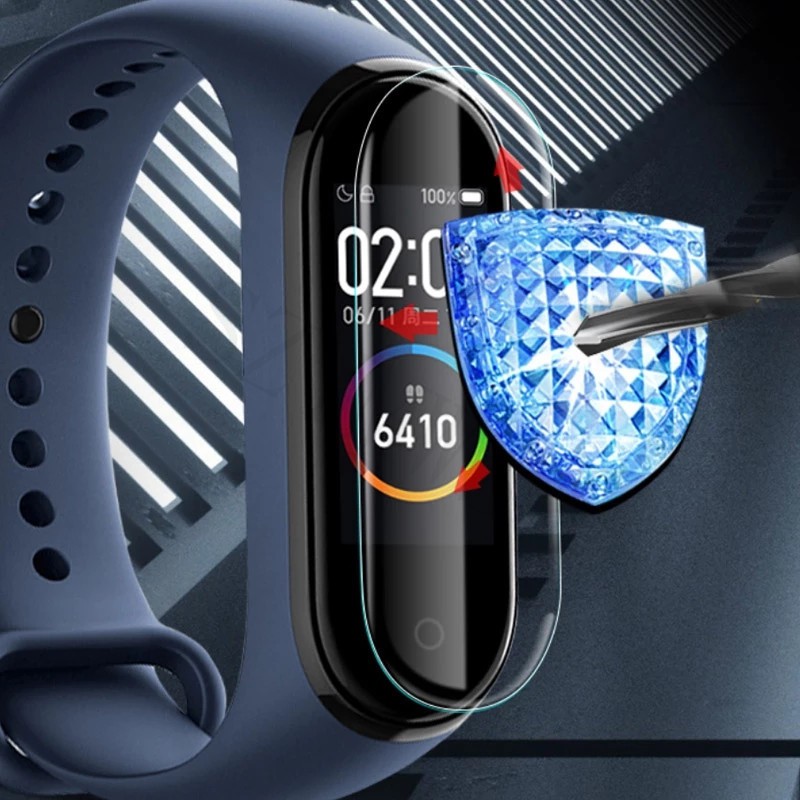 Set 2 MiếNg DáN CườNg LựC BảO Vệ MàN HìNh Cho ĐồNg Hồ Xiaomi Band 5 6 7 8 Xiaomi Band 5 6 7 8