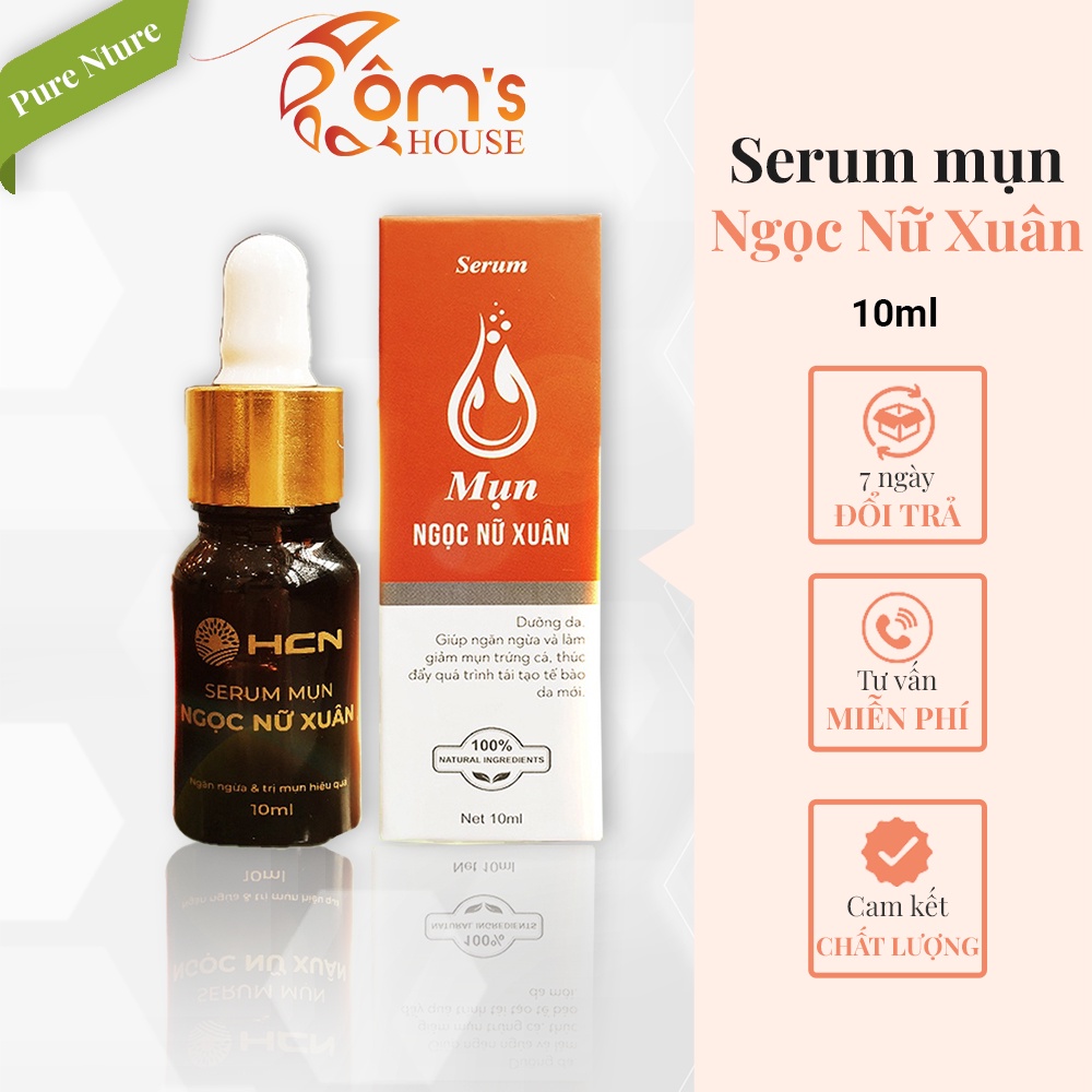 SERUM MỤN NGỌC NỮ XUÂN  TRẮNG DA MỜ SẸO GIẢM THÂM HIỆU QUẢ