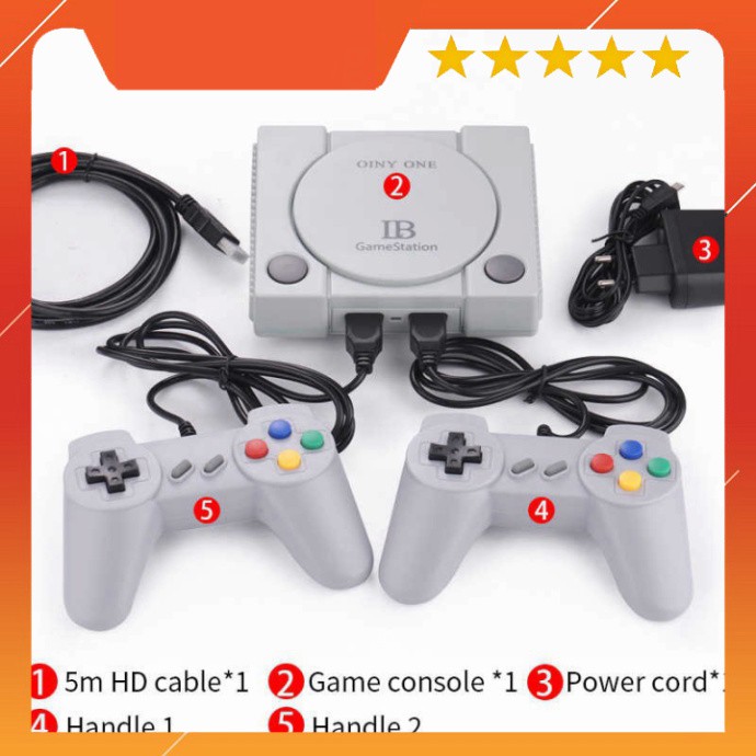 🔥BỘ 600/1000 GAME HUYỂN THOẠI🔥Máy Chơi Game 4 Nút Có Dây GameStation IB Tích Hợp 600/1000 Games  Cổ 