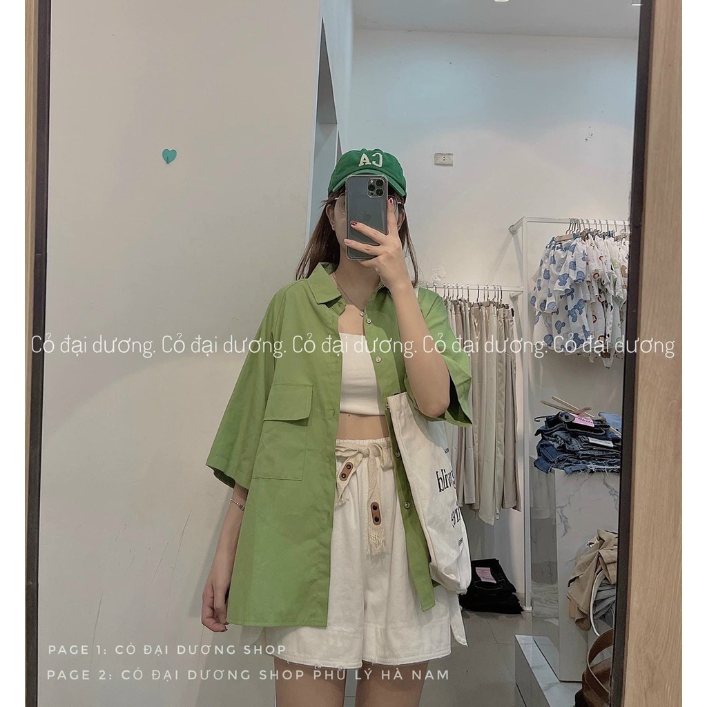 ANH BIGSIZE Sơ mi túi nắp gập BASIC ms188 60-85KG-Hàng bán shop
