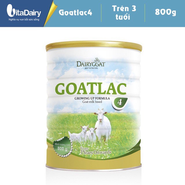 Sữa Dê Goatlac Số 4 Dành Cho Trẻ Từ 3 Tuổi Trở Lên 800g