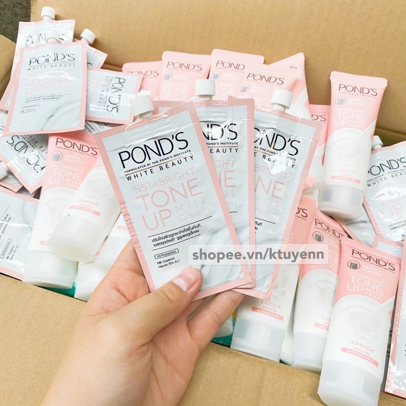 Kem dưỡng trắng POND’S Instabright Tone Up Milk Cream - GÓI 7G | BigBuy360 - bigbuy360.vn