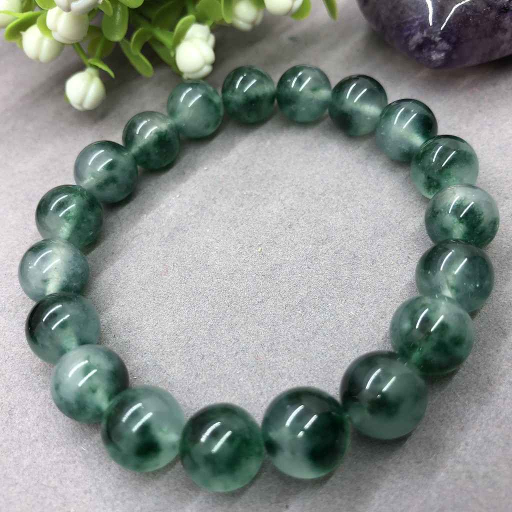 Vòng tay hạt Chalcedony đá xanh đá tự nhiên dành cho nữ Trẻ em