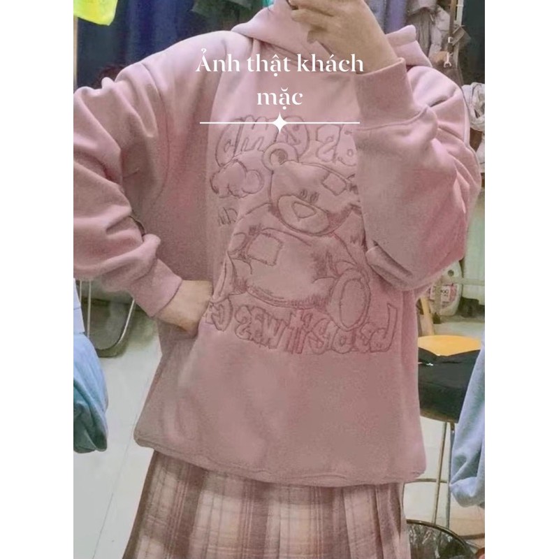 [CÓ SẴN] Áo Hoodie gấu bear nỉ bông ấm áp | BigBuy360 - bigbuy360.vn