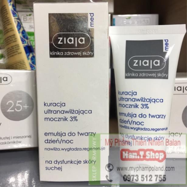 [Chính Hãng] Kem Ziaja Med 3% Siêu Dưỡng Ẩm Với Urê