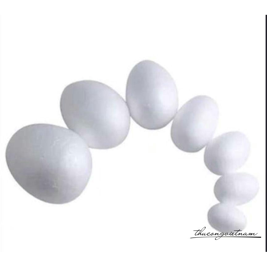 Mô hình trứng Phục Sinh bằng xốp trắng