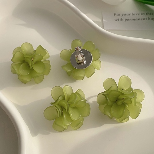 Khuyên Tai Hình Bông Hoa Phong Cách Hàn Quốc Thời Trang