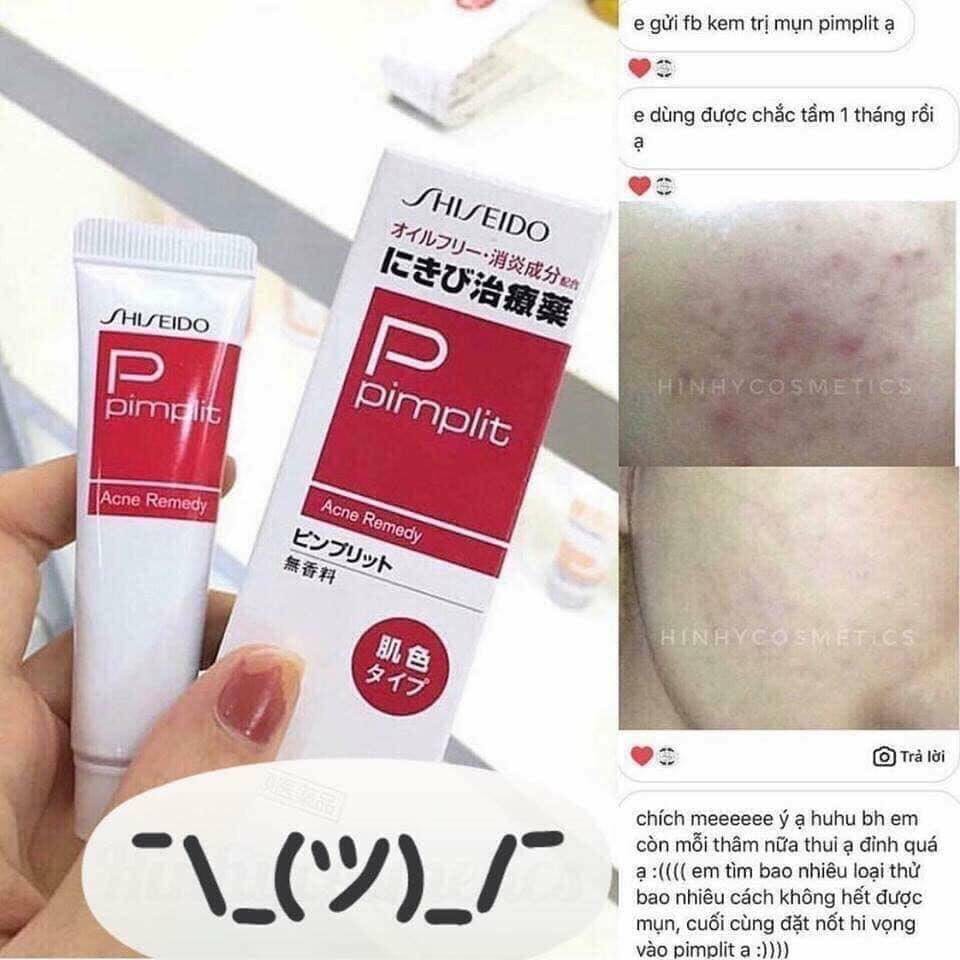 [ Auth Nhật ] Kem Mụn Shiseido Pimplit 18gr - Giảm sạch mụn.