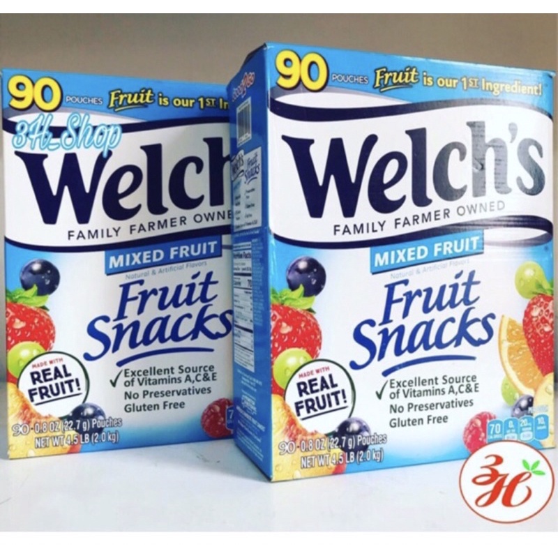Keo trái cây WELCHS Fruit Snacks - Mỹ ngon