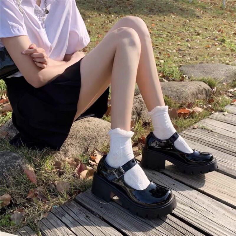 | Order | Giày da ulzzang phối quai dễ thương | BigBuy360 - bigbuy360.vn