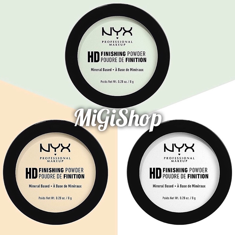 Phấn Phủ Dạng Nén Che Khuyết Điểm Nyx HD Finishing Powder Mineral Based 8g