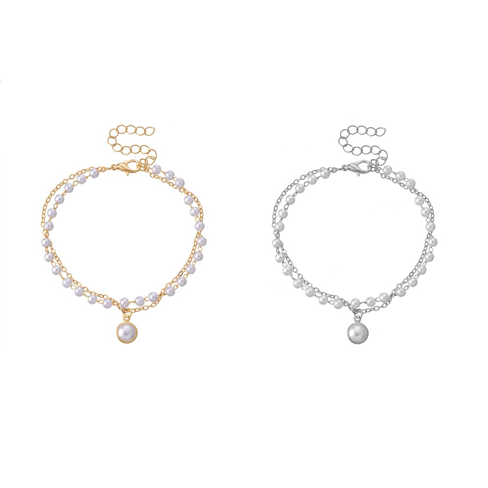 Vòng Tay Ngọc Trai Hai Lớp Thời Trang Hàn Quốc