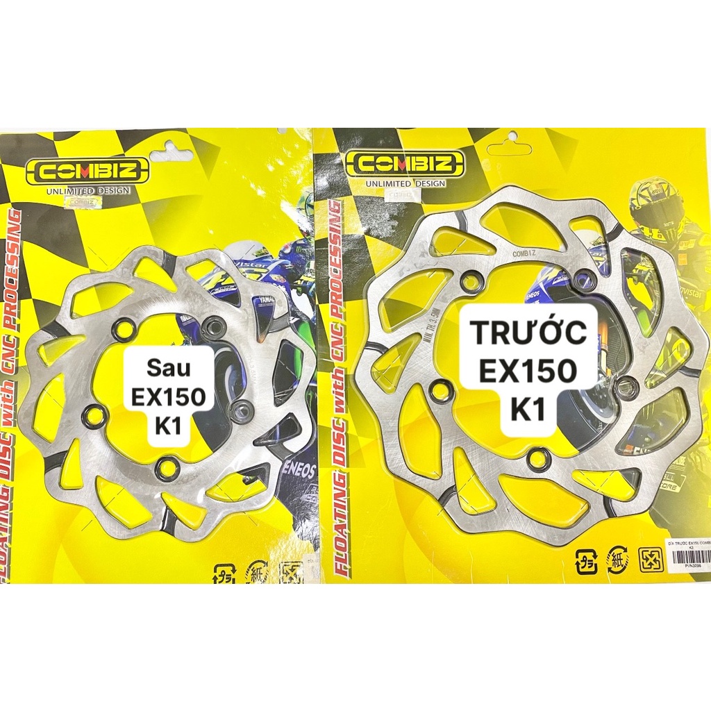 DĨA THẮNG TRƯỚC SAU EX135/EX150/WINNER150 COMBIZ