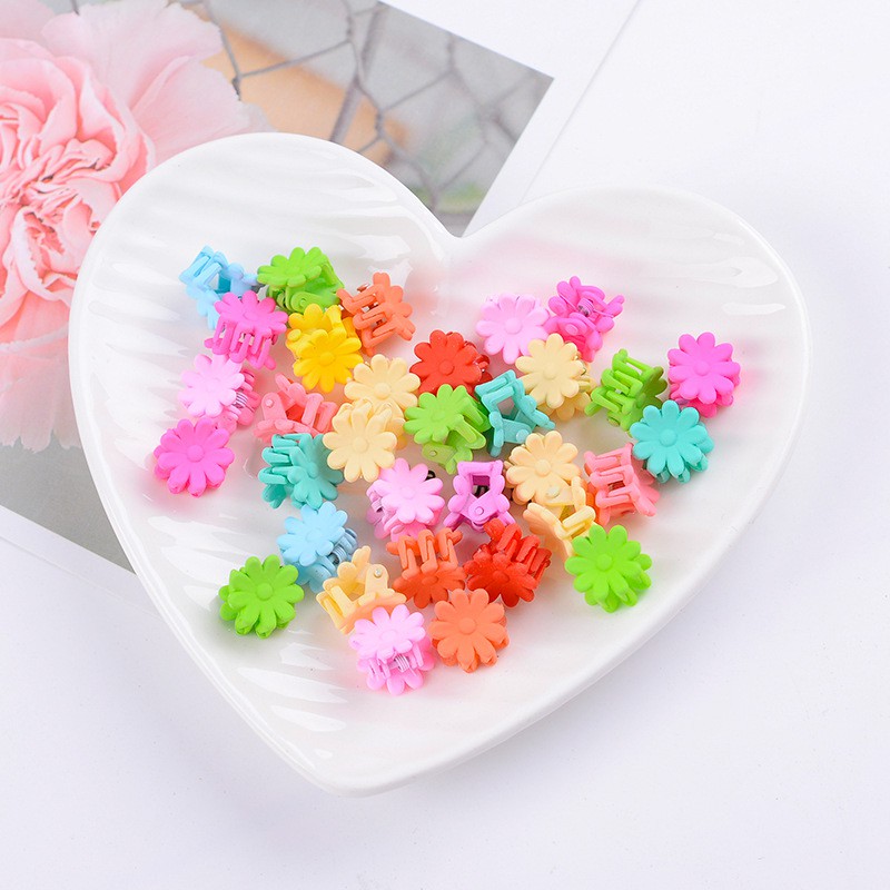 Túi 10 kẹp tóc hình Hoa Pison nhiều màu xinh xắn cho bạn nữ - PK044 - 1 bộ