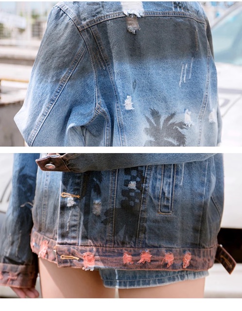 Áo khoác jeans denim nam nữ qccc