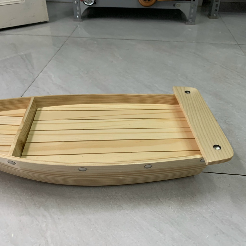 Khay Thuyền Sushi Gỗ Đựng Hải Sản Và Trang Trí Sushi, Sashimi - Khay chuyên dụng nhà hàng Nhật