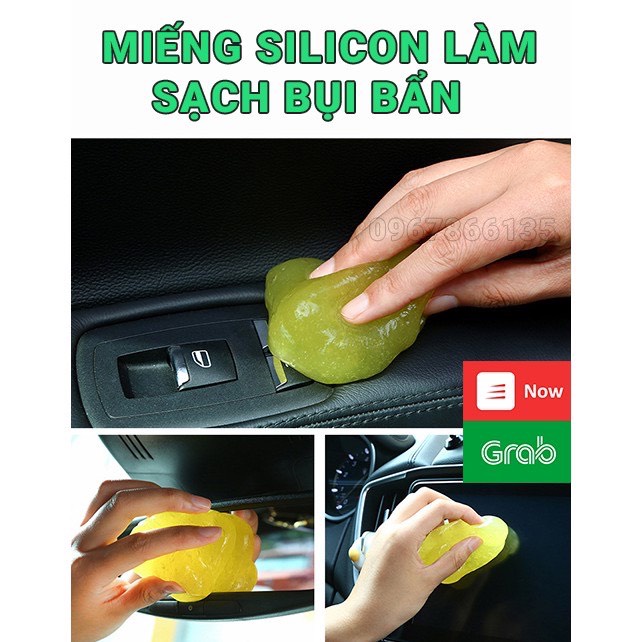 Miếng bùn dẻo vệ sinh xe oto, Gel silicon sáp dẻo vệ sinh nội thất oto, xe hơi, máy tính - SEVEN.CAR