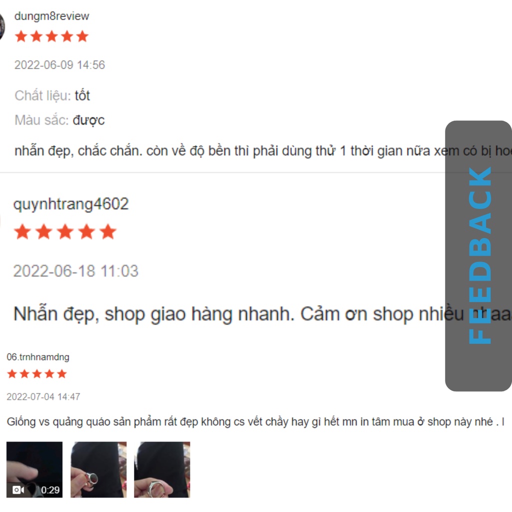 Nhẫn nam nữ tròn unisex Kuu Clothes màu bạc thời trang chất Titan đẹp đơn giản không gỉ - Nhẫn Black Oval