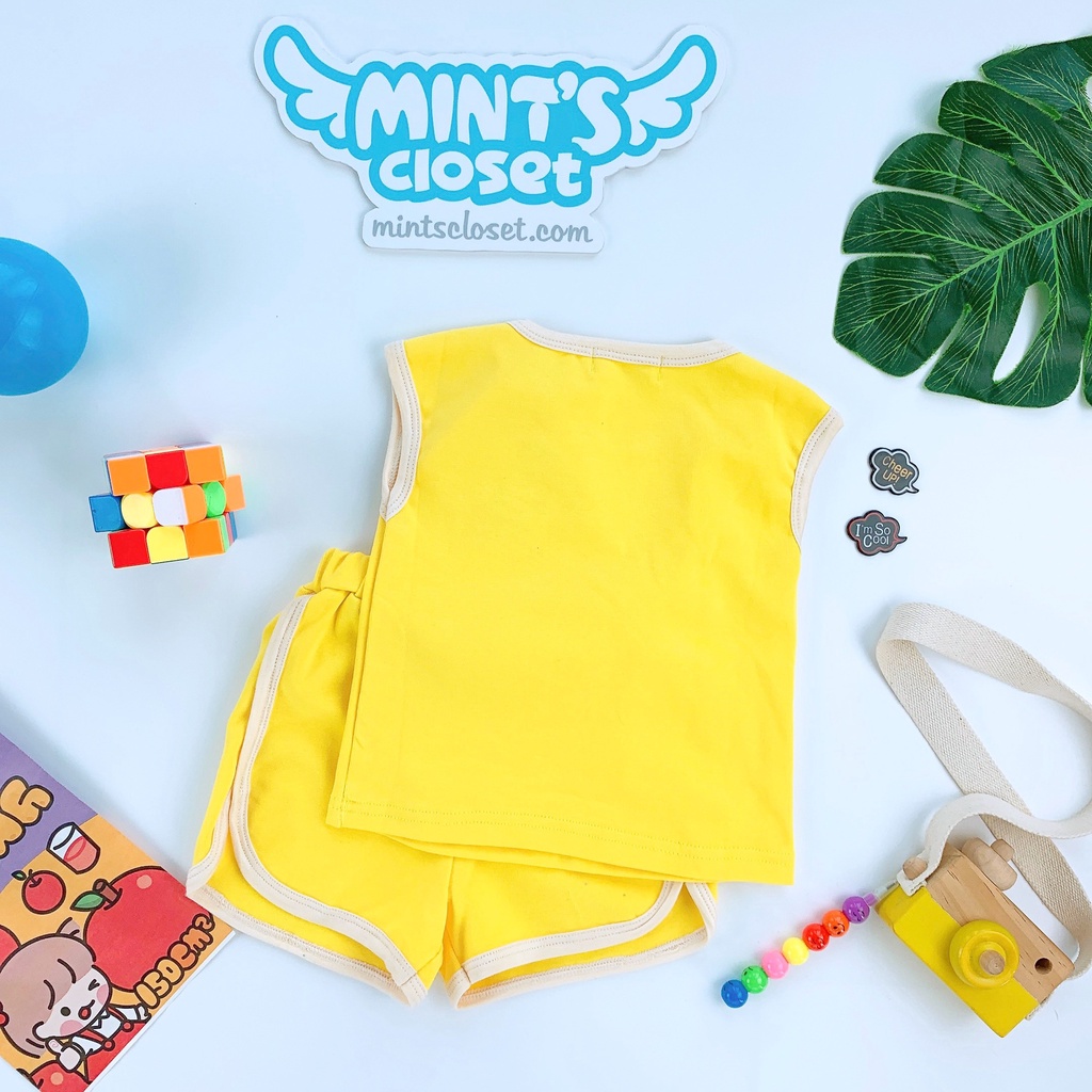 Đồ Bộ Sát Nách Bé Trai Mùa Hè In Hình Mèo Cho Bé Size Từ Sơ Sinh Đến 3 Tuổi MINTSCLOSET Mint's Closet - DB8060