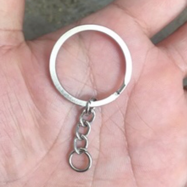 Khoen móc khóa dẹp xích loại dày  50 - 100 cái